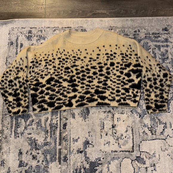 Topshop Oversized Cropped Sweater - Picture 3 of 4